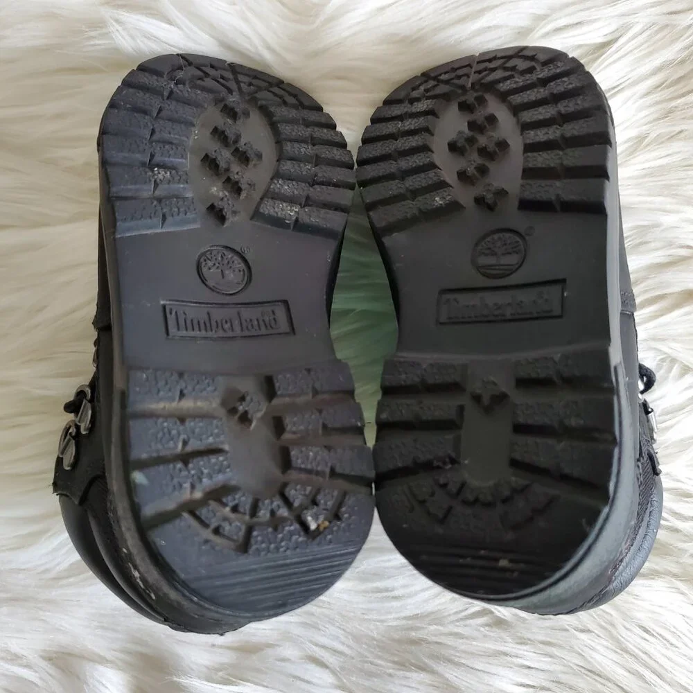Timberland Black Toddler Waterproof Cushioned Field Boot SZ 9